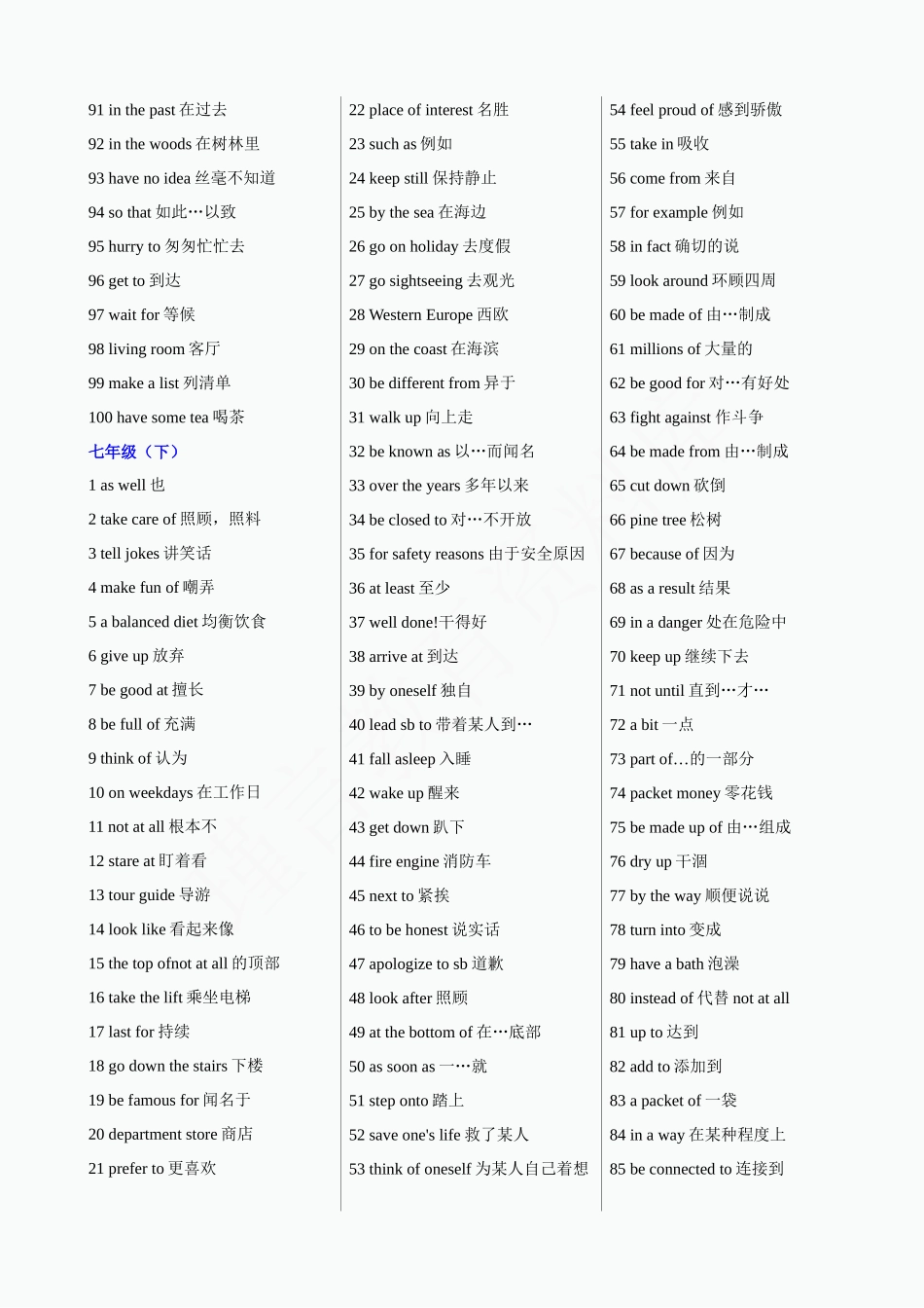 初一_英语_重点短语、句型_七年级英语全册重点短语.docx_第2页