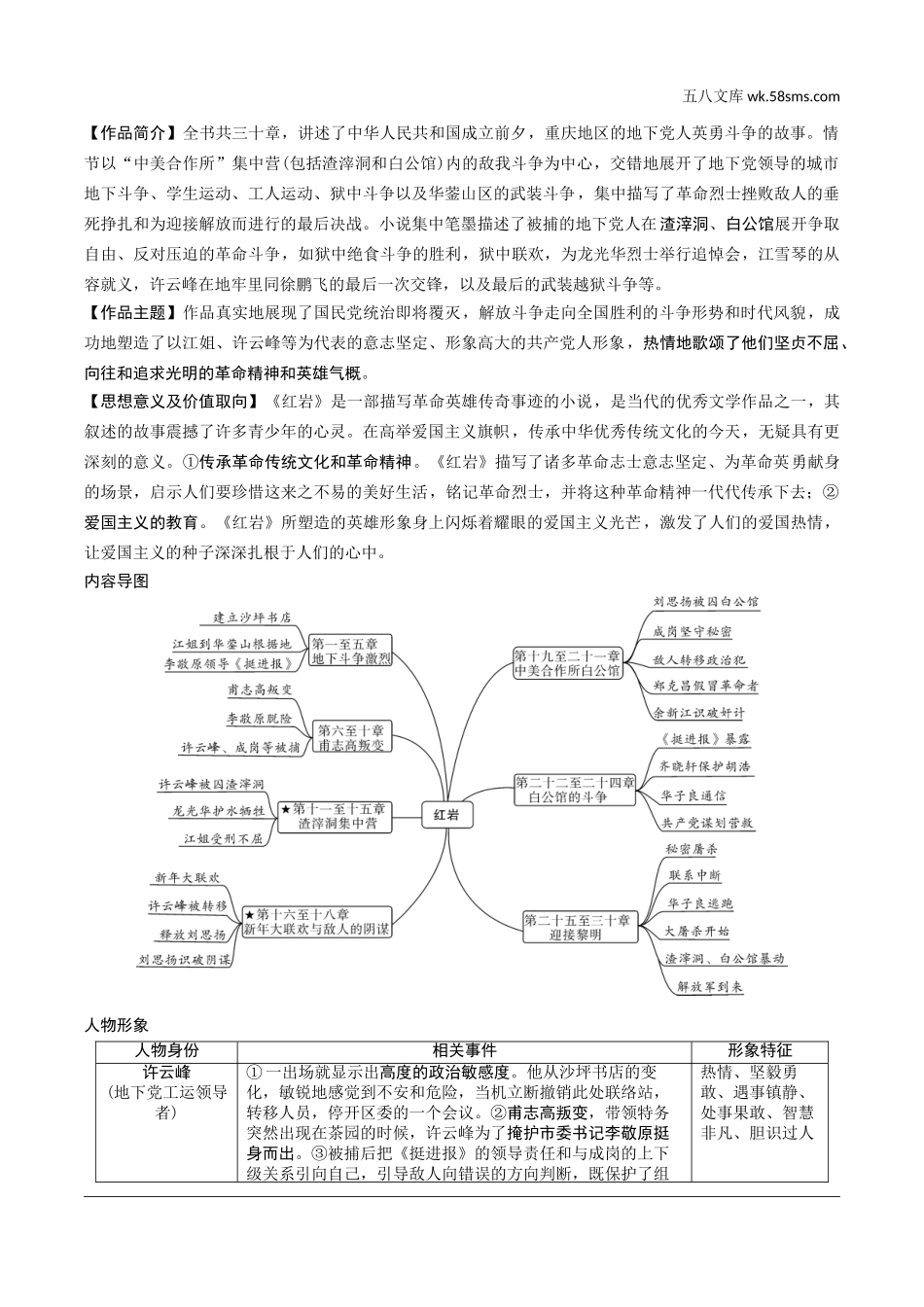 初中_中考_浙江语文精讲本_2.第二部分 阅读_1.专题一  名著阅读_一、教材36部名著梳理_(二)教材“自主阅读推荐”24部.doc_第2页