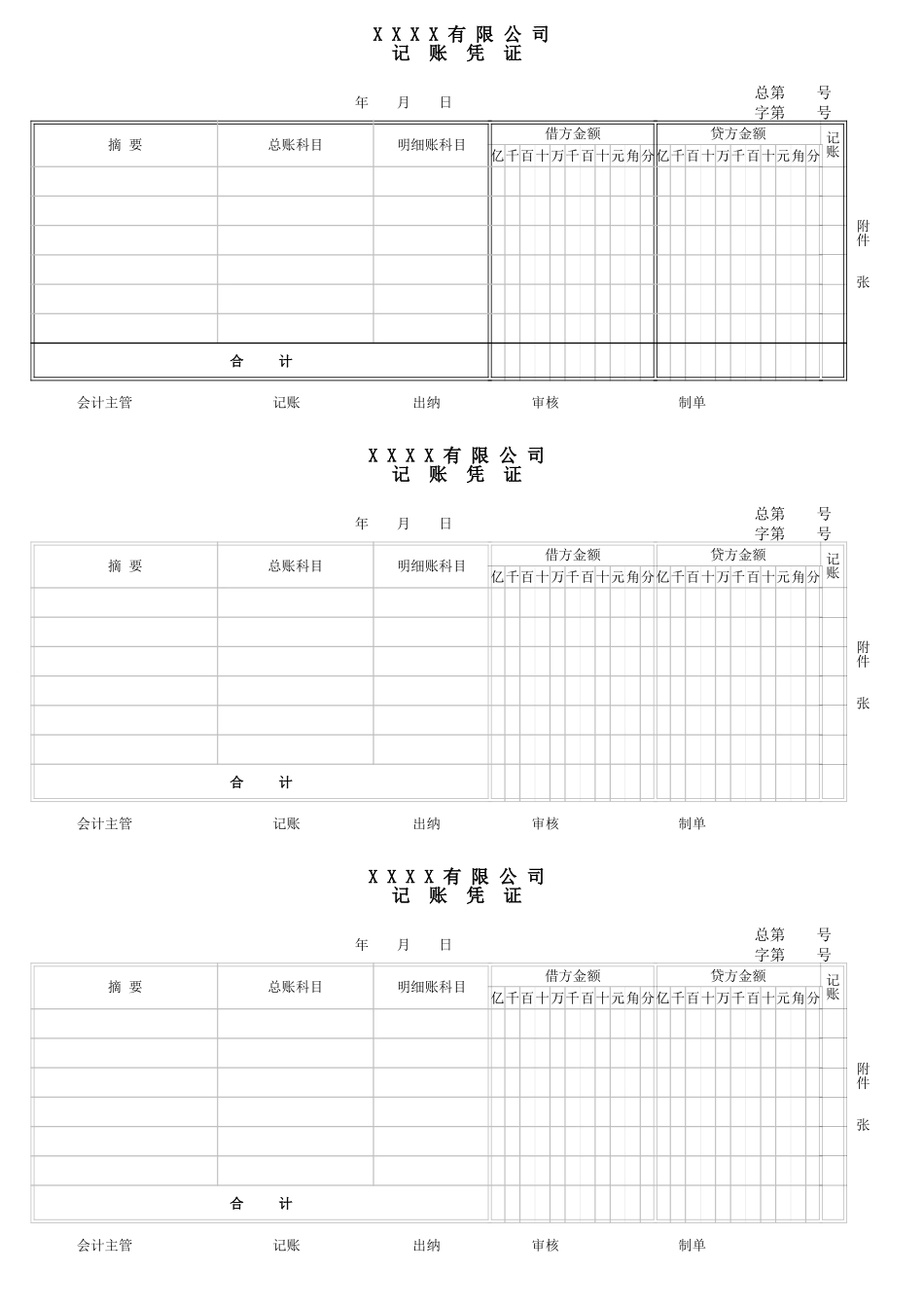 企业管理_财务管理制度_03-财务管理制度_16-财务常用表格_1 财务表格1_账务表格_第1页