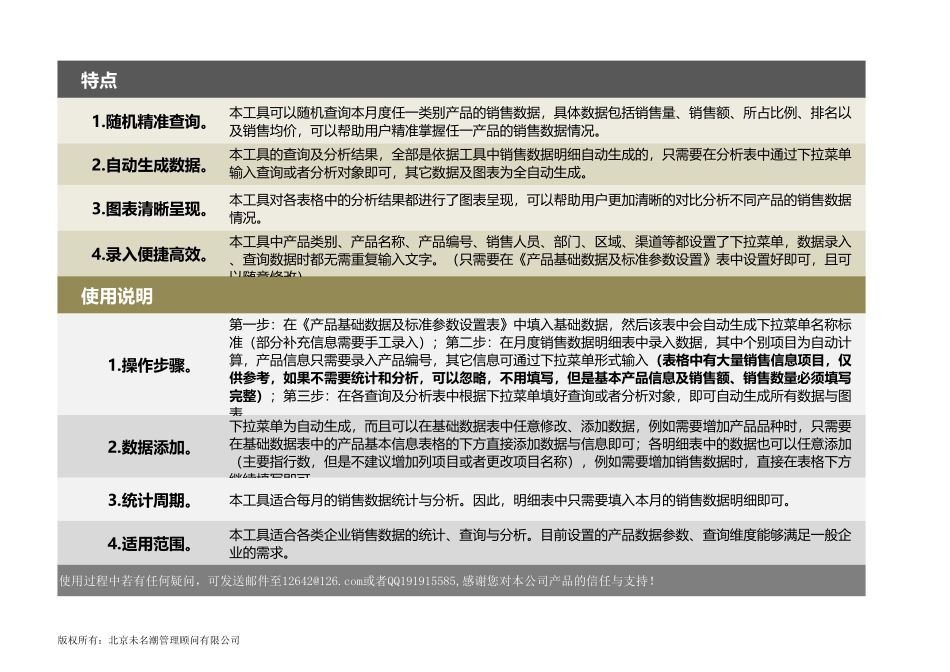 企业管理_营销管理_月度各类别产品及总体销售数据统计与分析工具_第2页