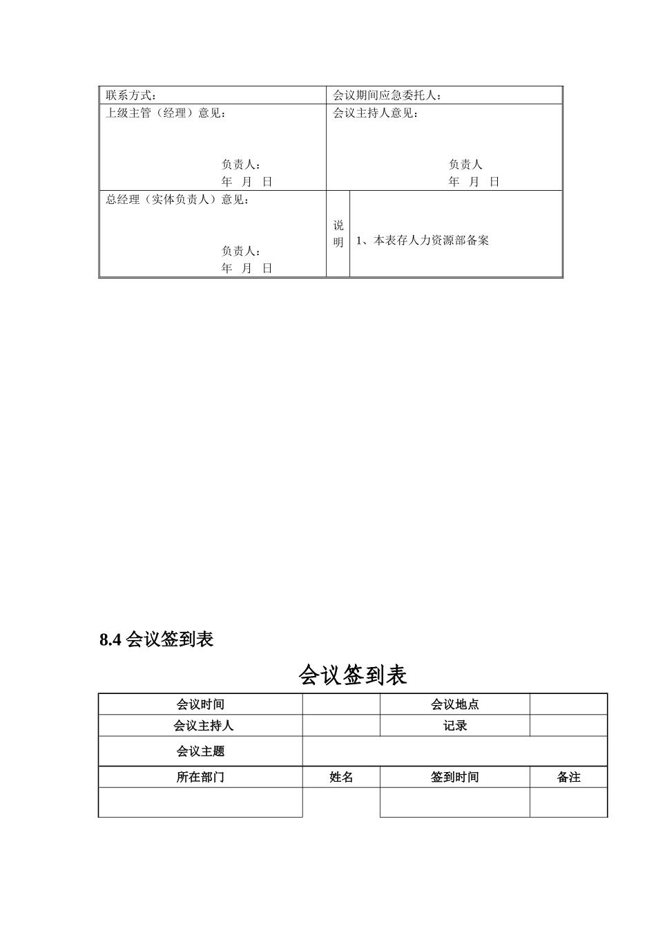 企业管理_企业管理制度_03-【行业案例】-公司管理制度行业案例大全的副本_会议管理制度_会议管理制度之表格大全._第3页