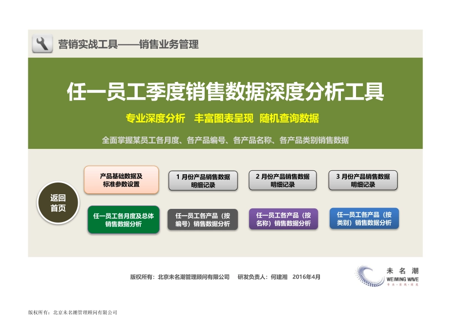 企业管理_营销管理_任一员工季度销售数据深度分析工具_第1页