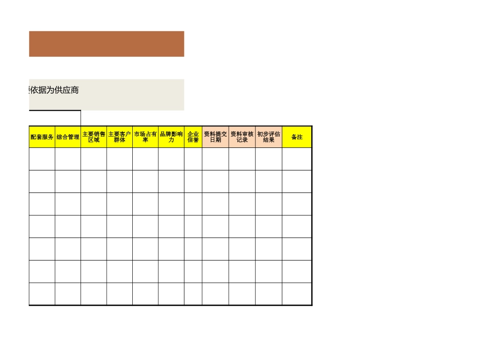 企业管理_采购管理制度_12-采购常用表格大全_68 待开发供应商信息统计表_第2页