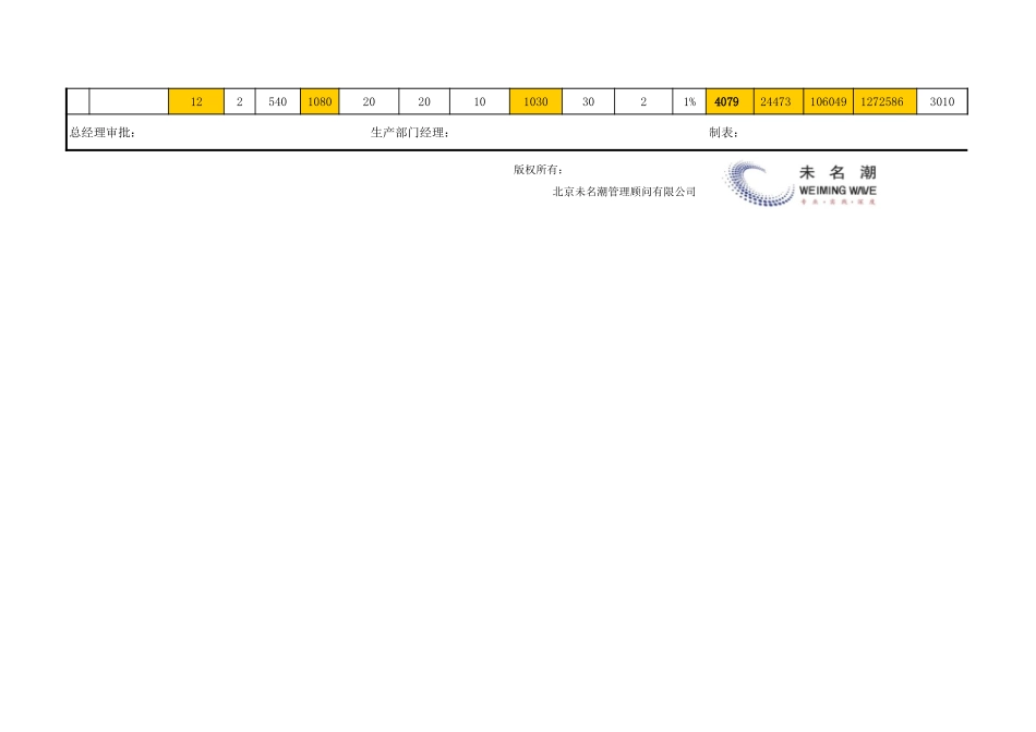 企业管理_生产_生产能力分析表_第2页