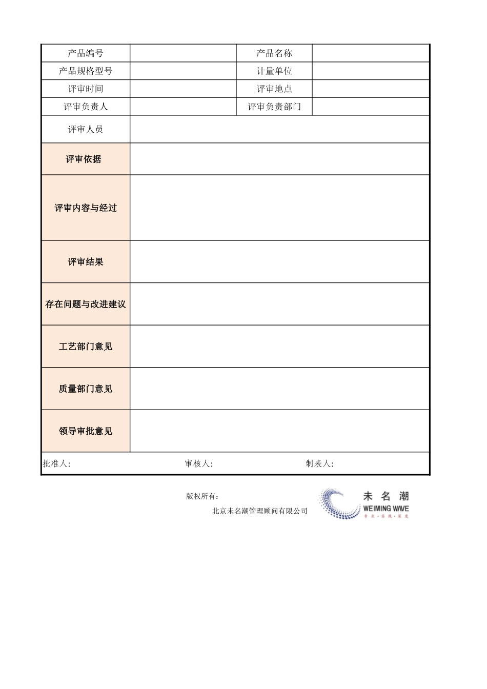 企业管理_生产管理_工艺评审申请及执行表_第2页