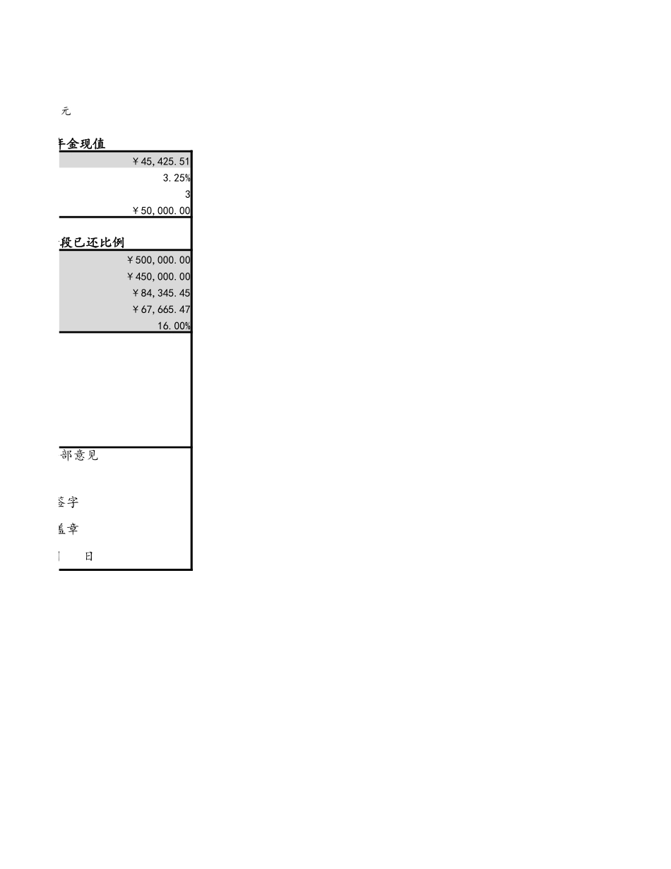 企业管理_财务管理制度_03-财务管理制度_3-财务管理表格工具大全_11-【货币资金时间价值分析】-07-单利现值计算及资金变化_第2页