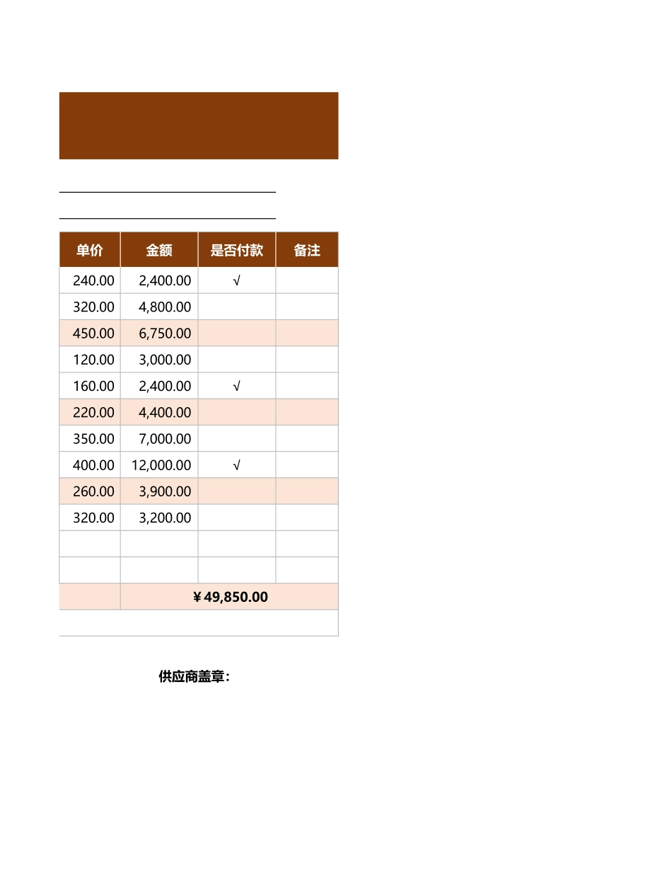 企业管理_采购管理制度_12-采购常用表格大全_258 采购验收单_第2页