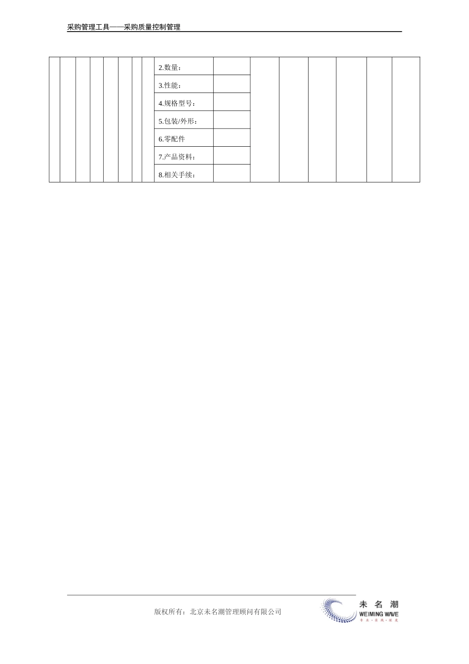 企业管理_采购管理_采购物资质量控制表.doc_第3页