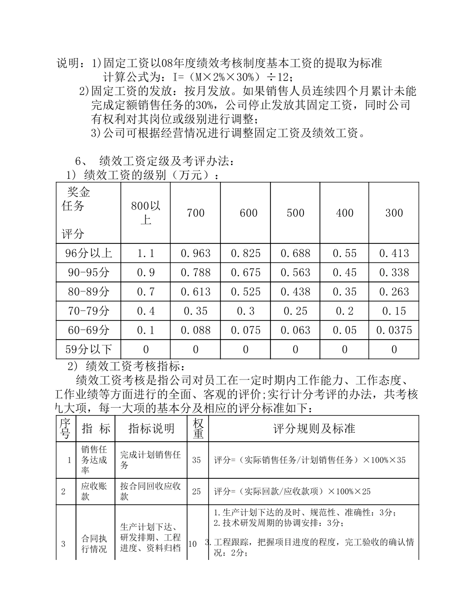 企业管理_人事管理制度_2-薪酬激励制度_0-薪酬管理制度_37-【行业分类】-外贸薪酬_贸易公司销售部最新薪酬制度_第2页