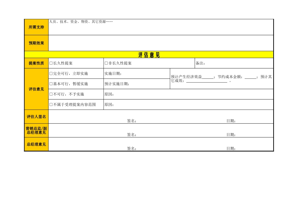 企业管理_销售管理制度_3-销售运营管理_客户关系管理_客户提案表_第2页