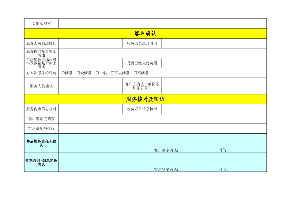 企业管理_销售管理制度_3-销售运营管理_售后服务管理_售后服务全程记录表_第3页