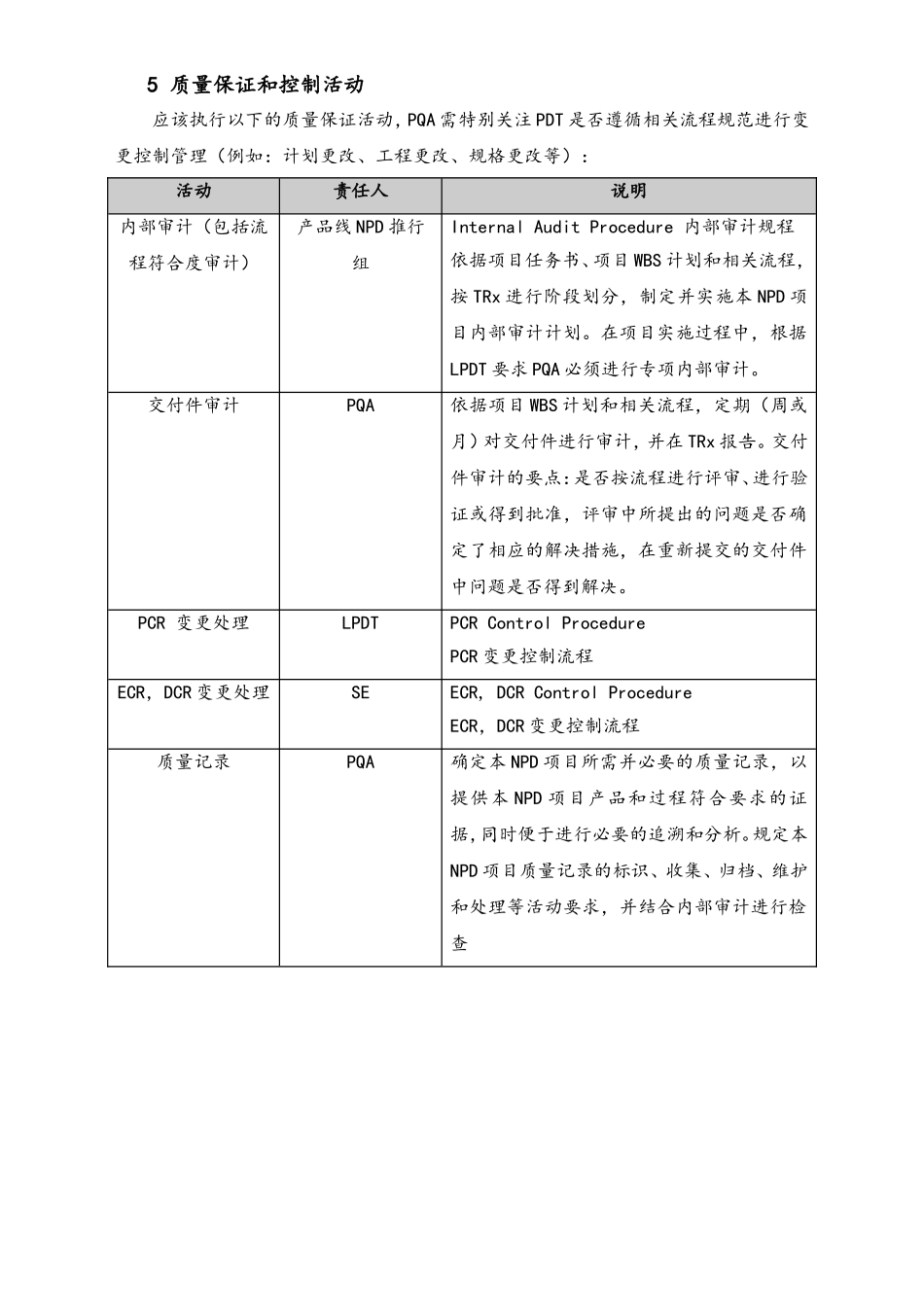 企业管理_研发管理制度_10-研发质量管理_02-【行业案例】产品开发质量计划目的_第3页