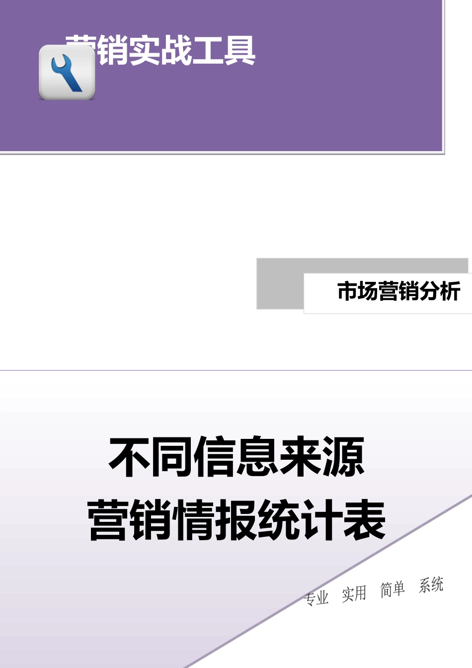 企业管理_营销管理_不同信息来源营销情报统计表.doc_第1页