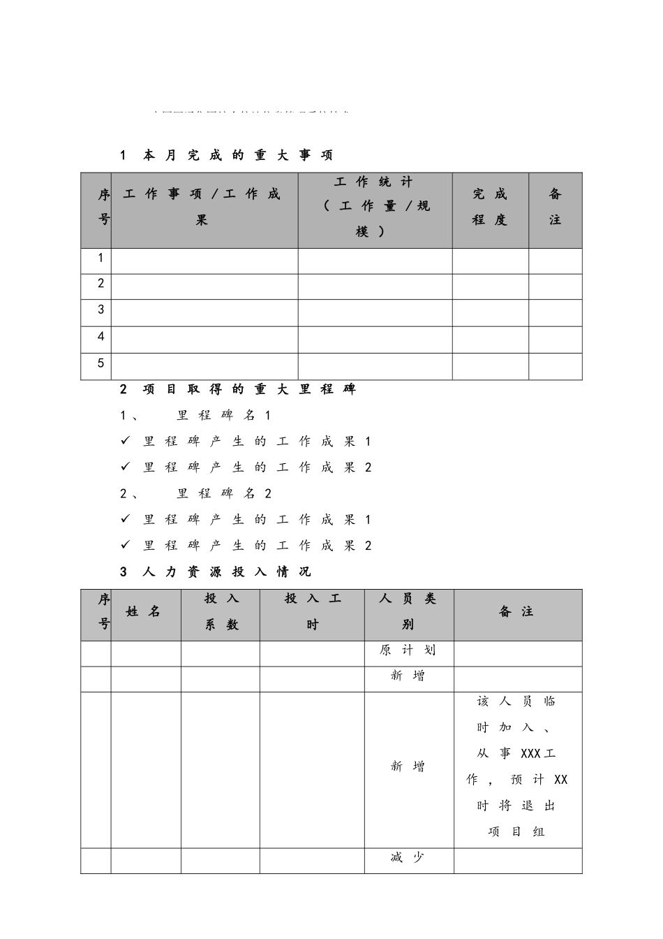 企业管理_研发管理制度_4-研发项目管理制度_09-项目编号+项目名称项目月报_第2页