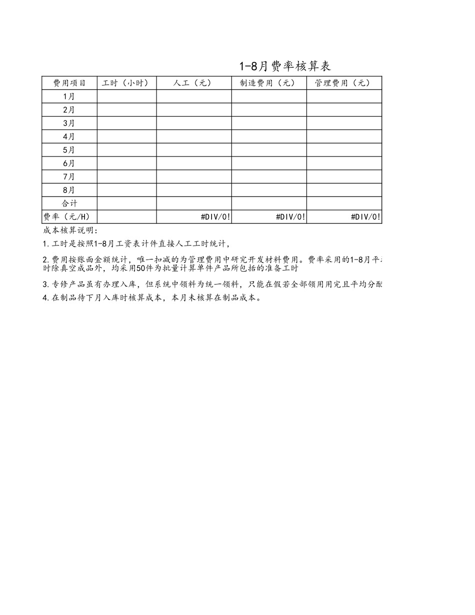 企业管理_财务管理制度_03-财务管理制度_7-财务成本管理_08-【通用】入库产品成本核算单（模板）_第2页