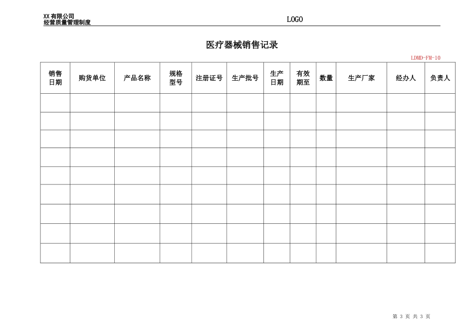 企业管理_销售管理制度_8-行业案例参考_8-销售管理制度_医疗器械销售管理制度_第3页