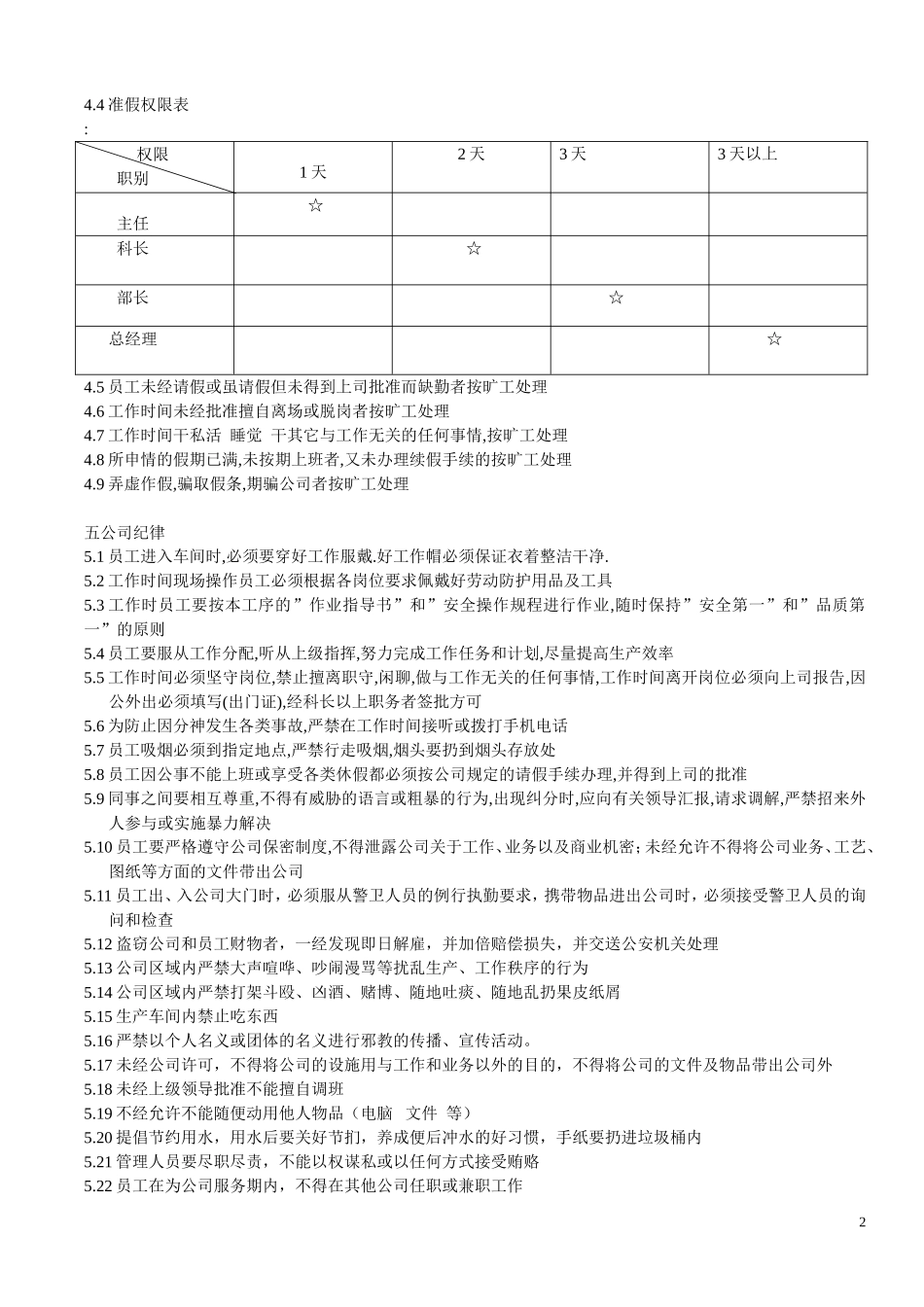 企业管理_企业管理制度_03-【行业案例】-公司管理制度行业案例大全的副本_管理制度（通用）_公司管理规章制度_第2页