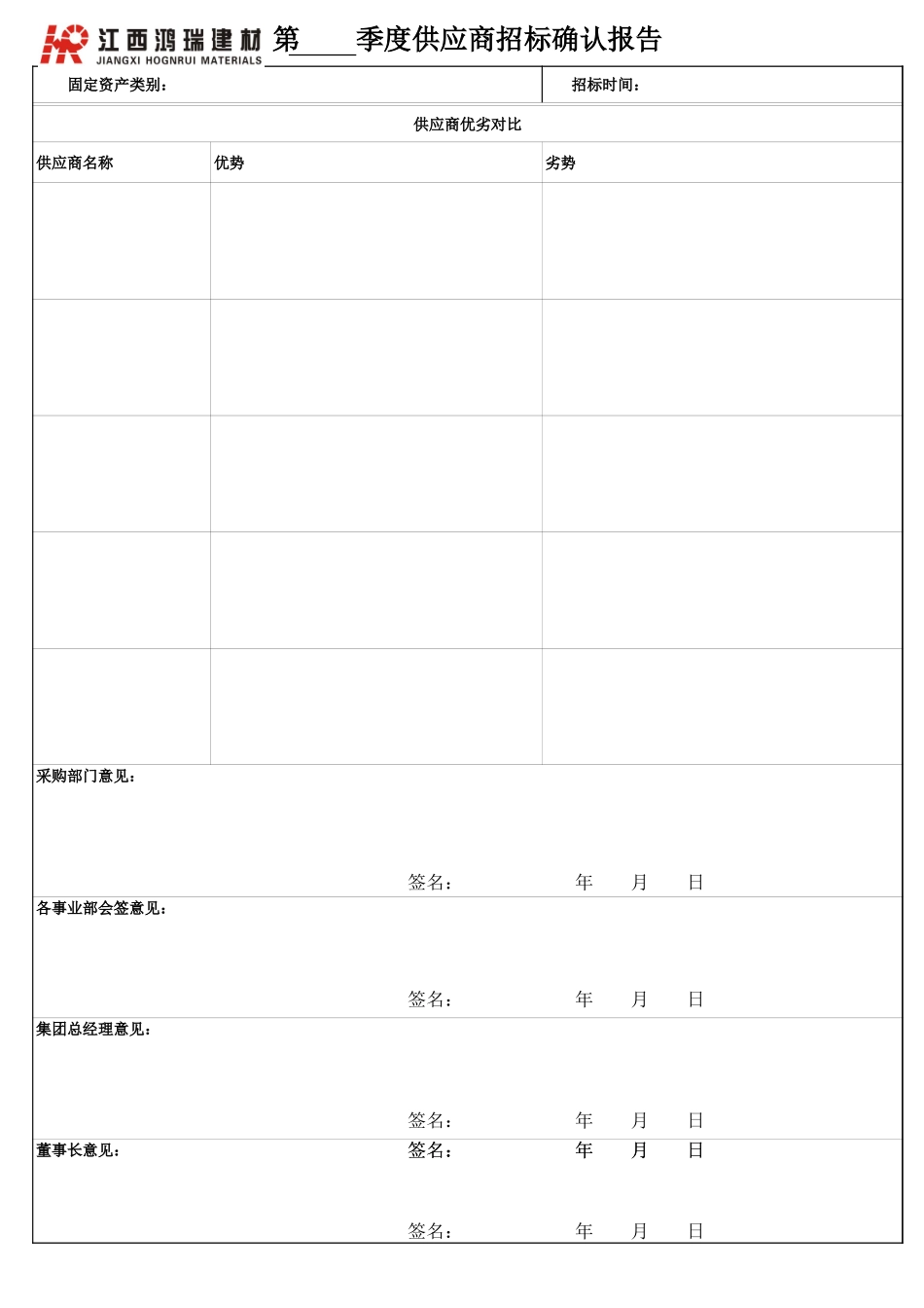 企业管理_采购管理制度_12-采购常用表格大全_319 固定资产采购申请表_第3页