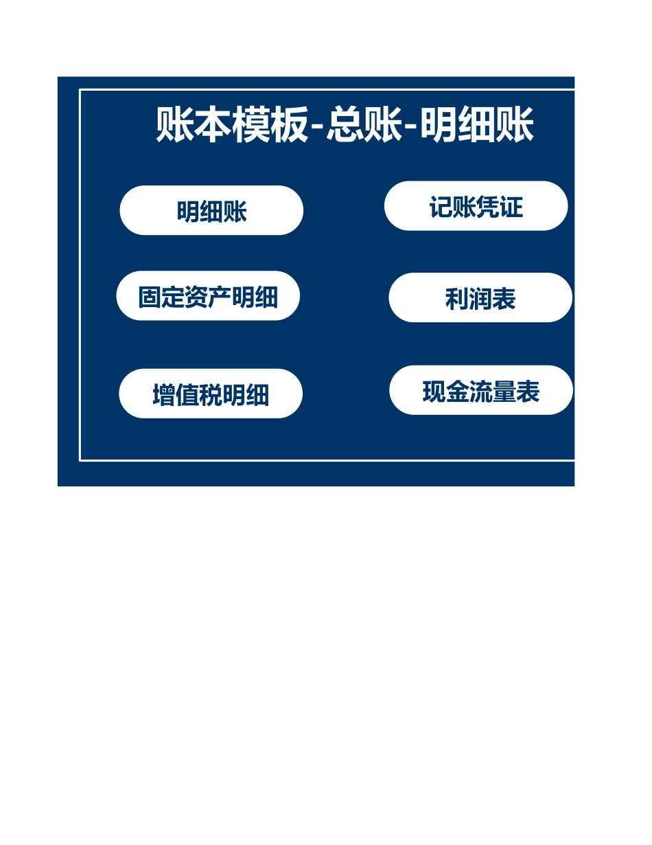 企业管理_企业管理制度_11-【管理系统】-公司常用管理系统_2 财务管理系统_账本模板-总账-明细账-报表_第1页