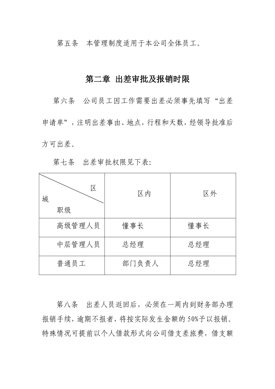 企业管理_行政管理制度_23-行政管理制度汇编_03勤务管理_出差管理制度_国有企业差旅费管理制度_第2页