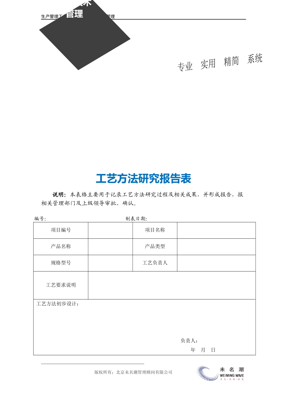 企业管理_生产_工艺方法研究报告表.doc_第3页