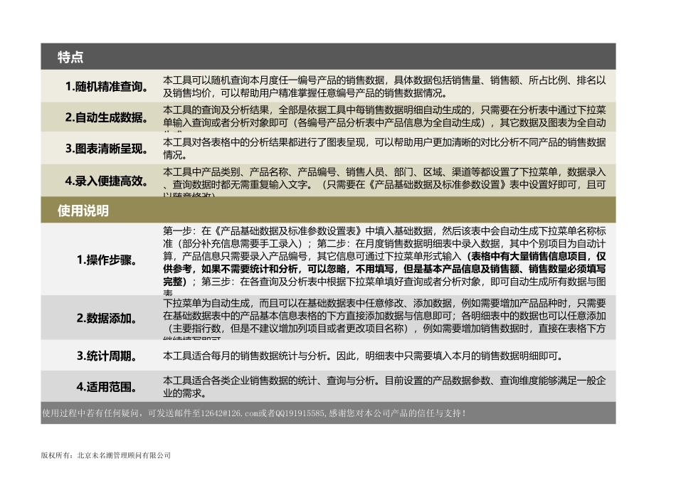 企业管理_营销管理_月度各编号产品销售数据统计与分析工具_第2页