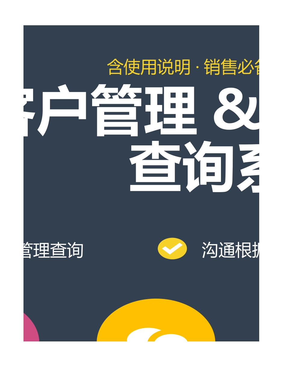 企业管理_企业管理制度_11-【管理系统】-公司常用管理系统_11 销售管理系统_客户管理&销售情况查询系统_第3页