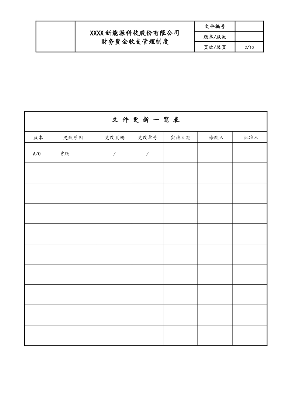 企业管理_财务管理制度_10-经营计划与资金管理制度_02-【资金管理】-02-财务资金收支管理制度_第2页