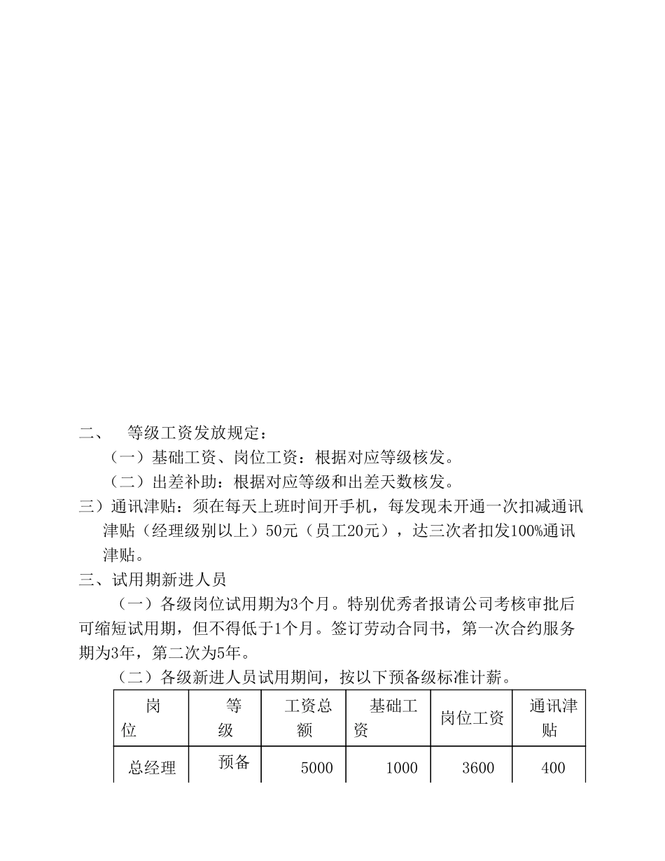 企业管理_人事管理制度_2-薪酬激励制度_0-薪酬管理制度_23-【行业分类】-美容院_美容院公司薪酬制度_第3页