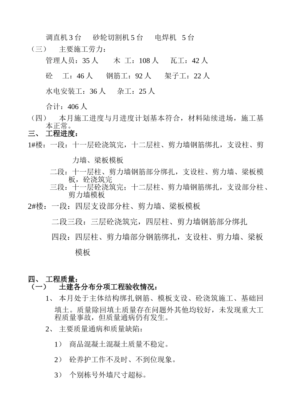 唐山市天一广场工程监理月报_第3页