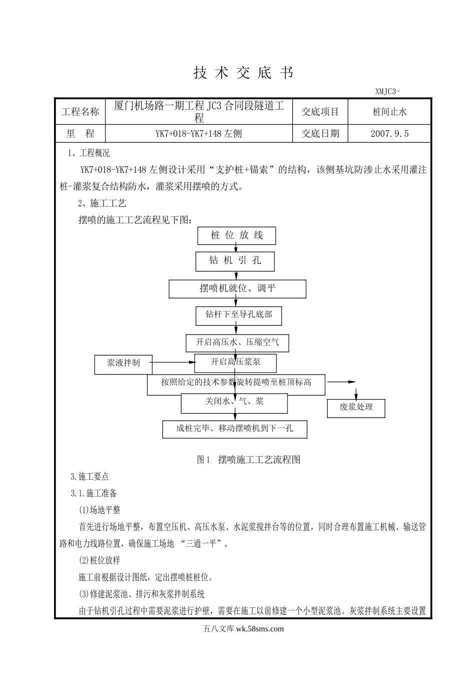 隧道工程技术交底_第1页