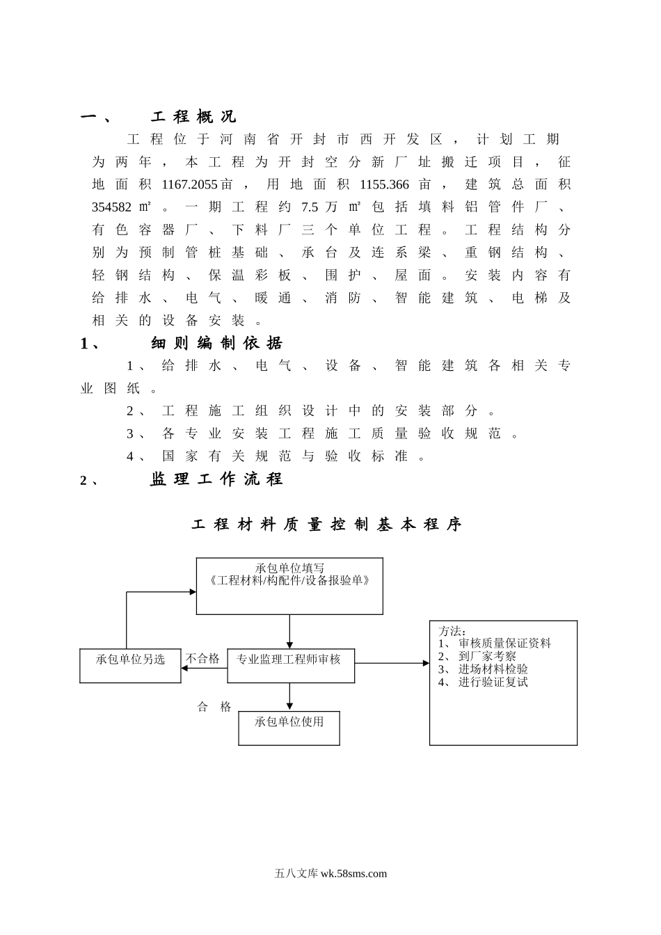 开封空分新厂址搬迁项目安装监理细则_第3页