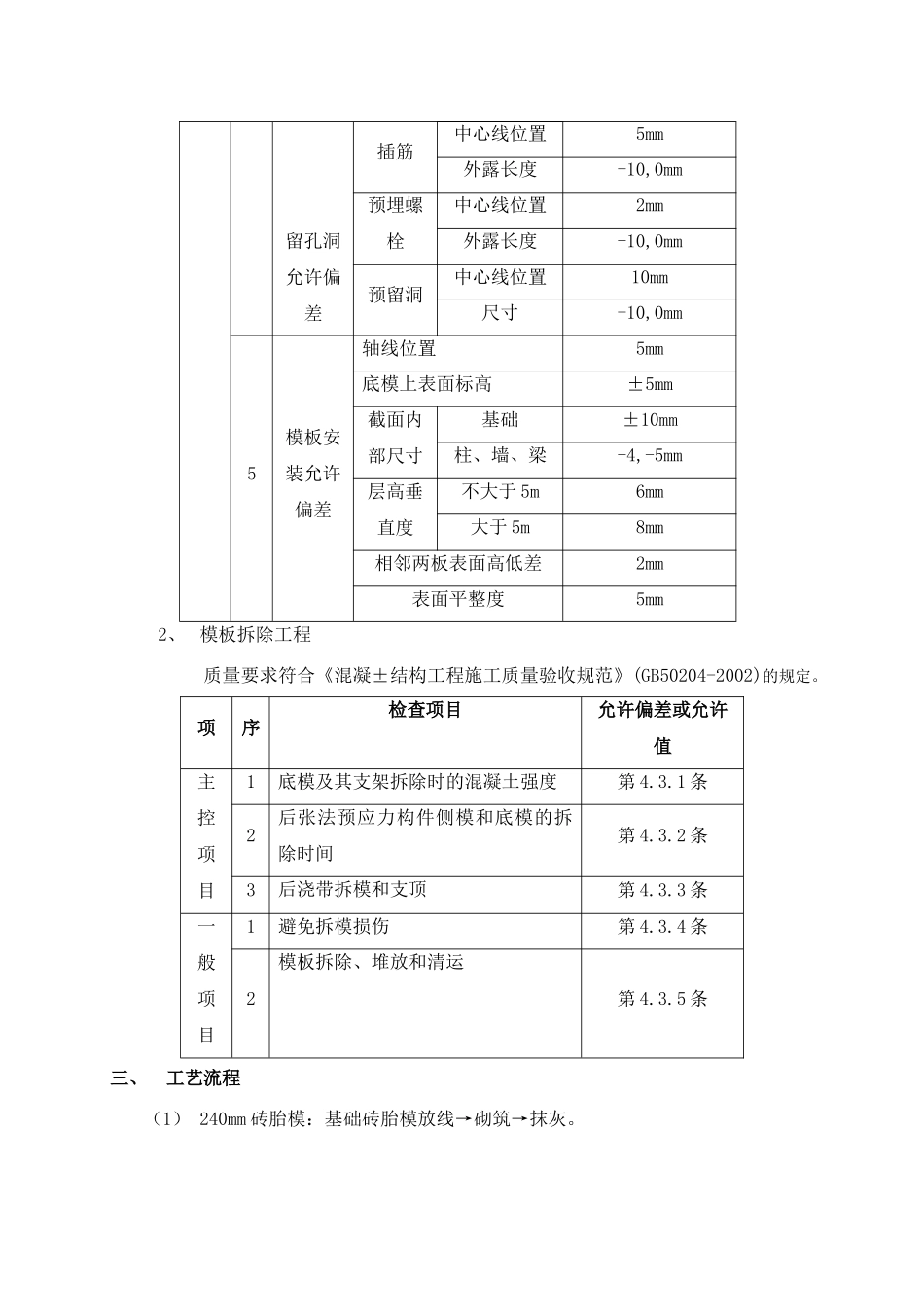 职工住宅楼模板工程施工技术交底_第2页