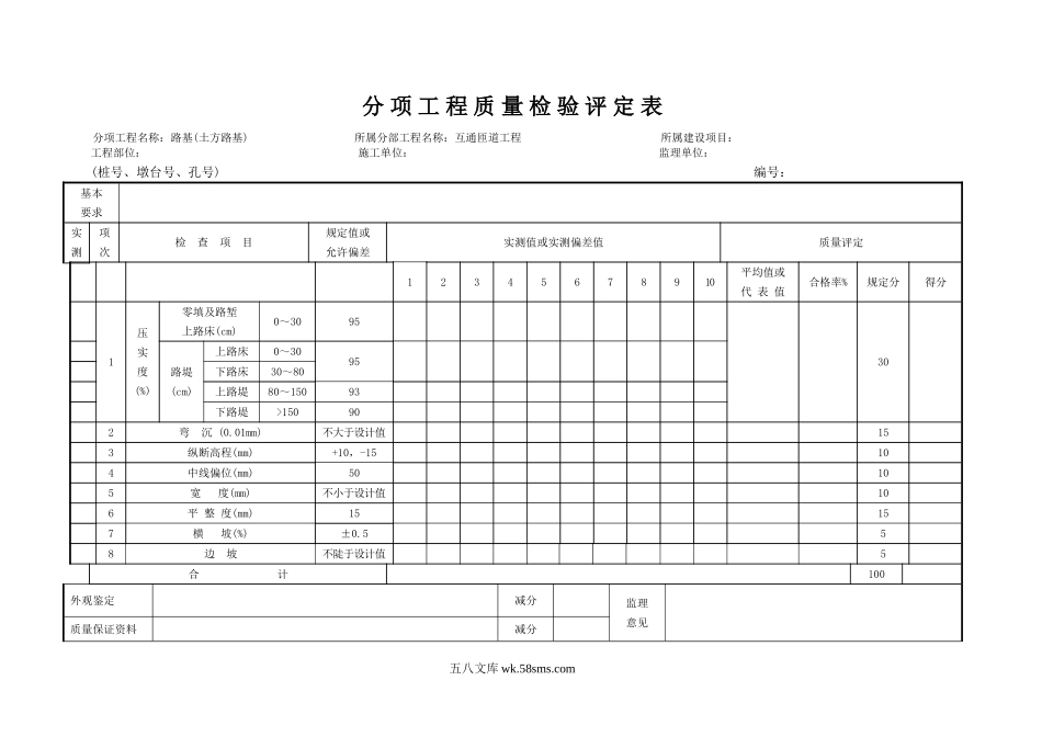 路基土石方（匝道）_第1页