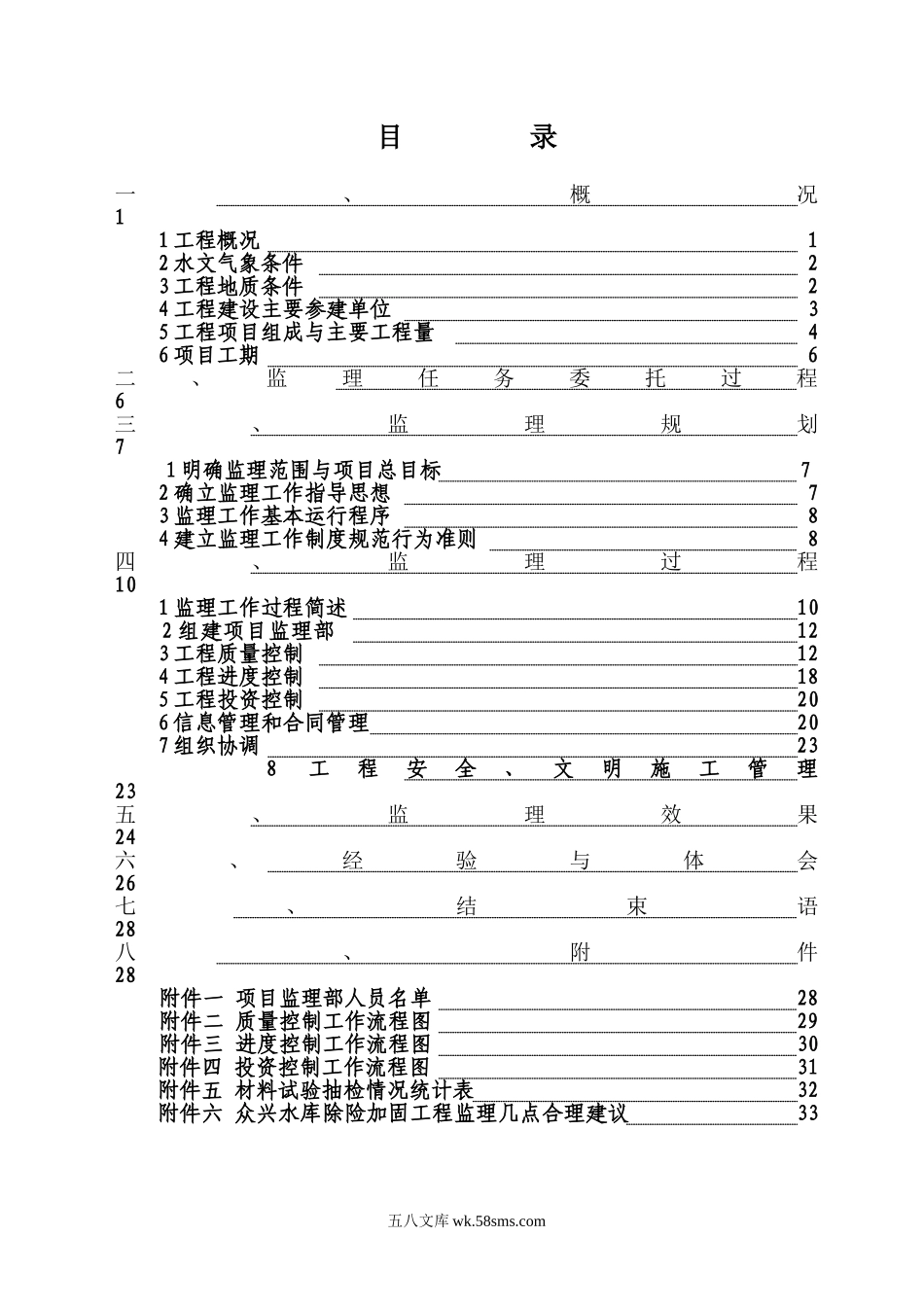 合肥市众兴水库除险加固工程竣工验收建设监理工作报告_第1页