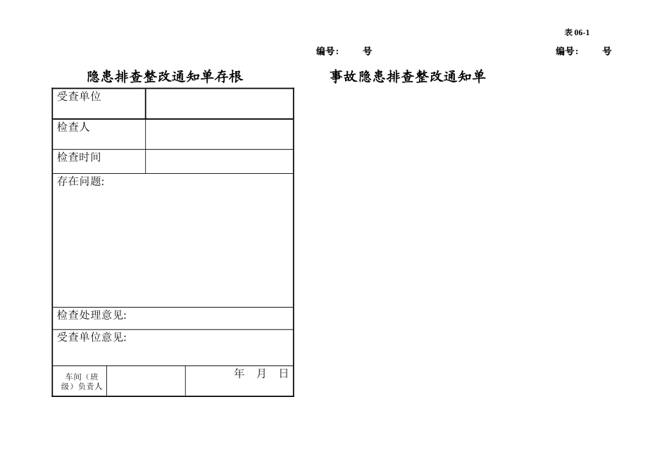 编号06 事故隐患排查整改台账_第3页