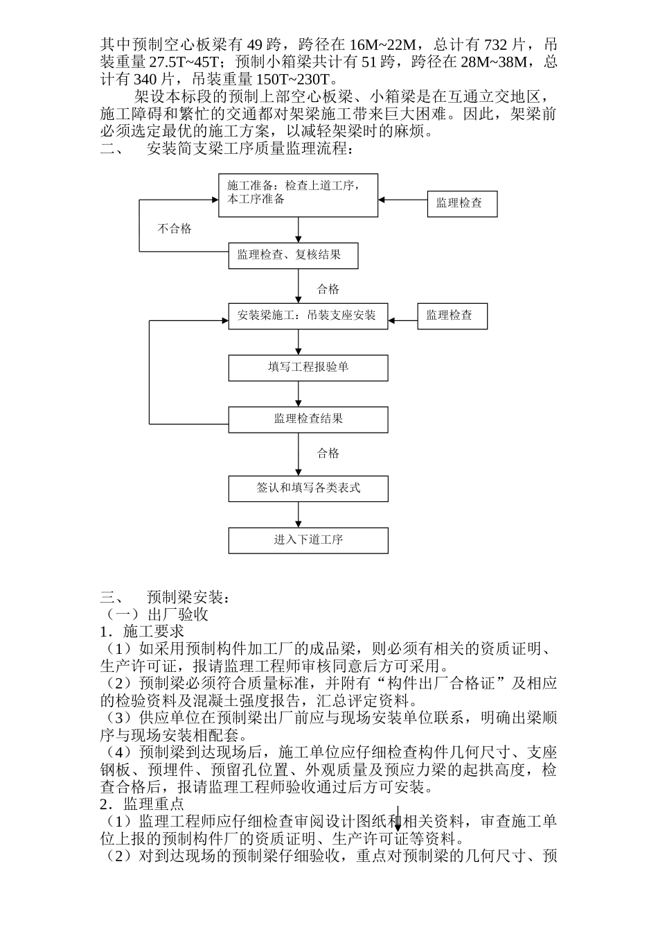 桥梁预制上部结构安装工序质量监理实施细则_第2页