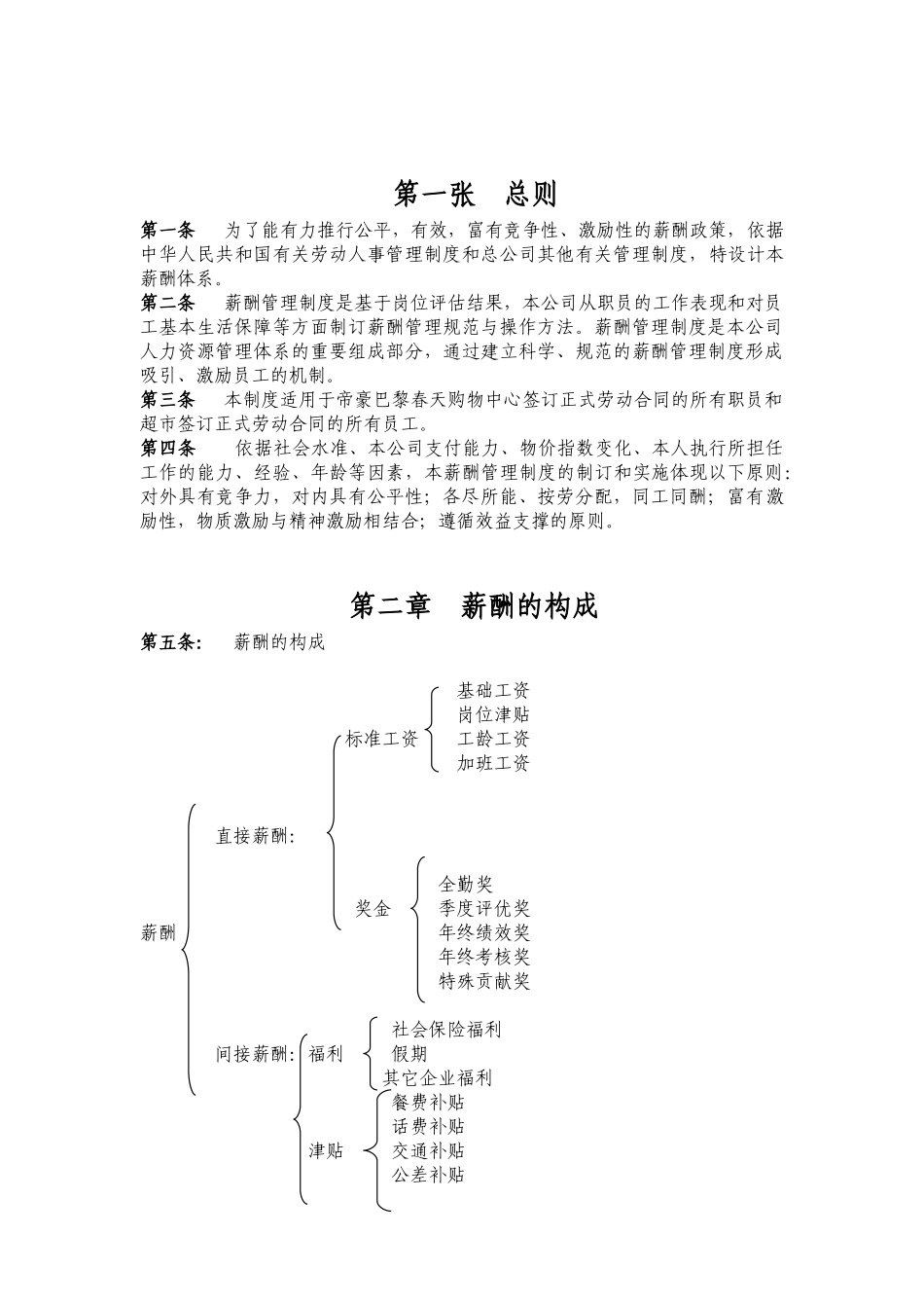 超市薪酬管理制度_第2页