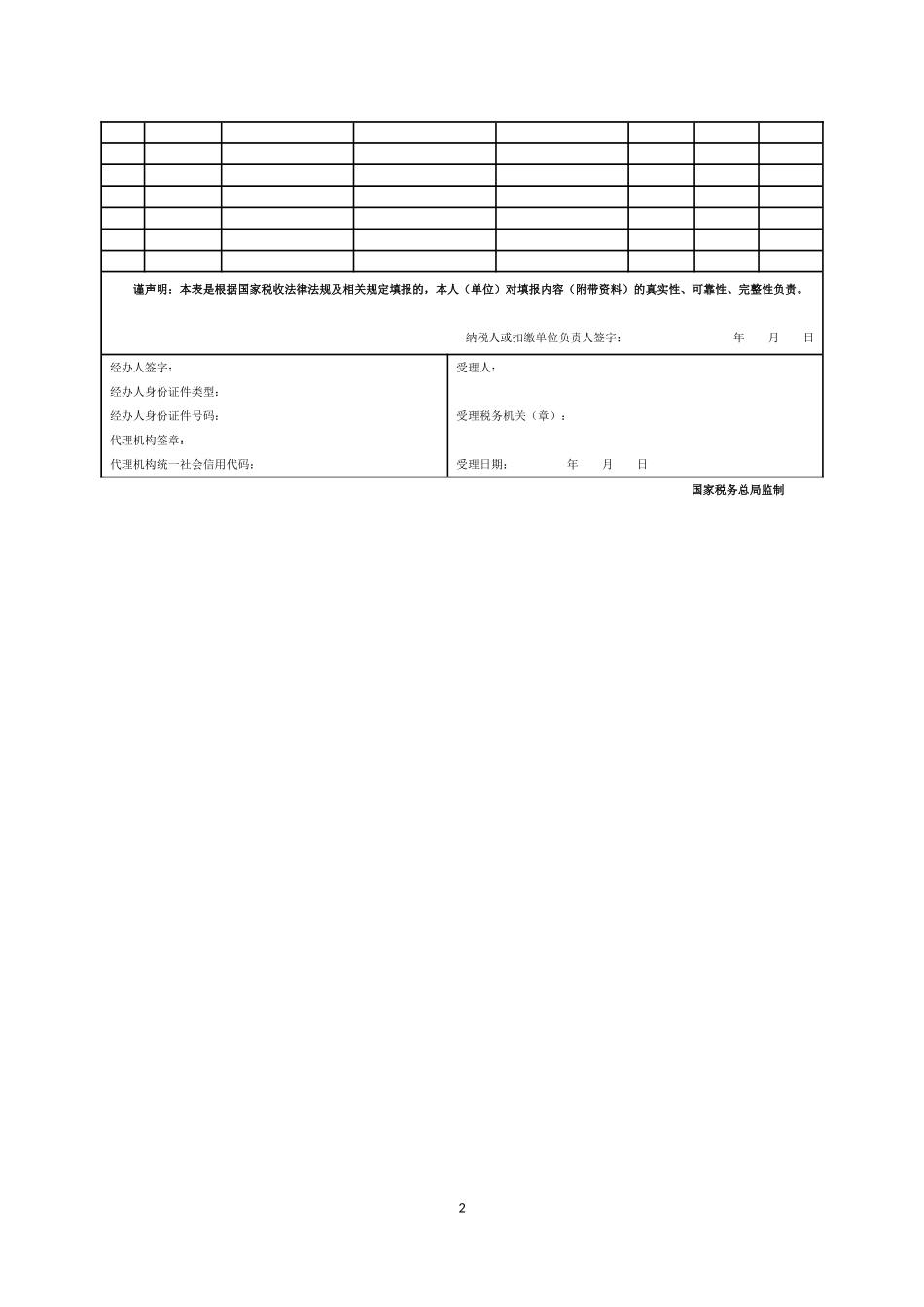 个人所得税减免税事项报告表_第2页