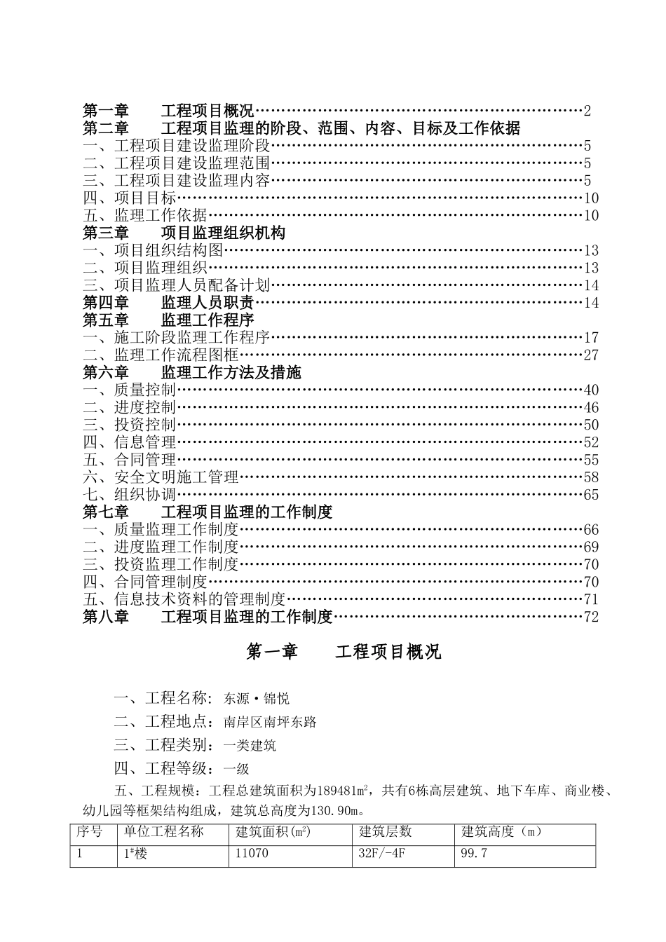 东原•锦悦建筑工程监理规划_第2页