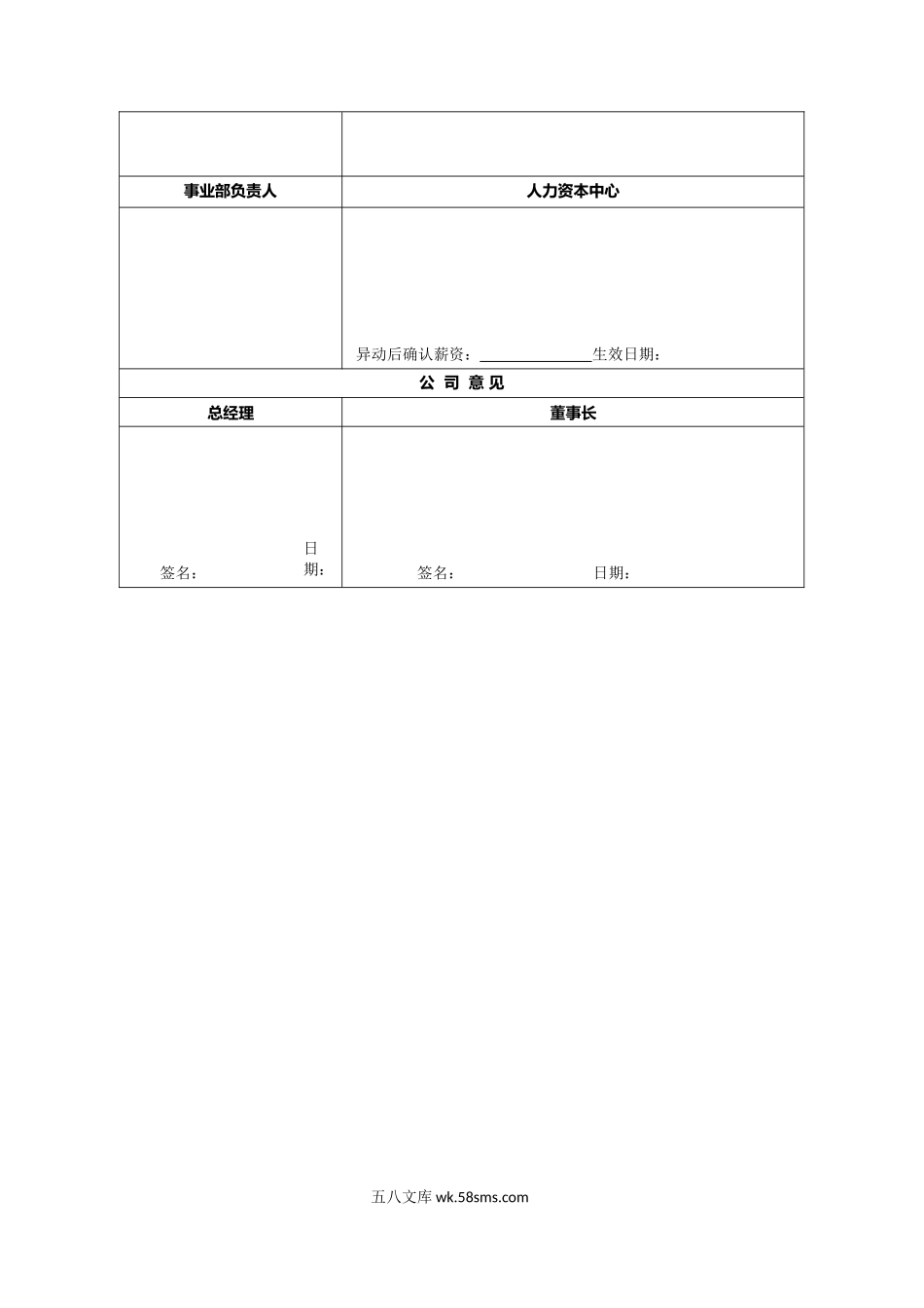 人事异动申请表_第2页