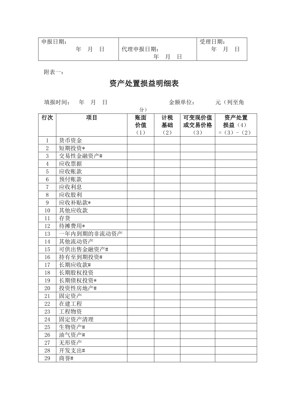 中华人民共和国企业清算所得税申报表_第2页