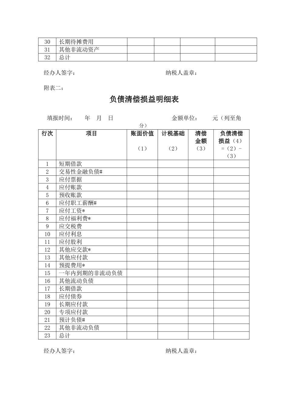 中华人民共和国企业清算所得税申报表_第3页