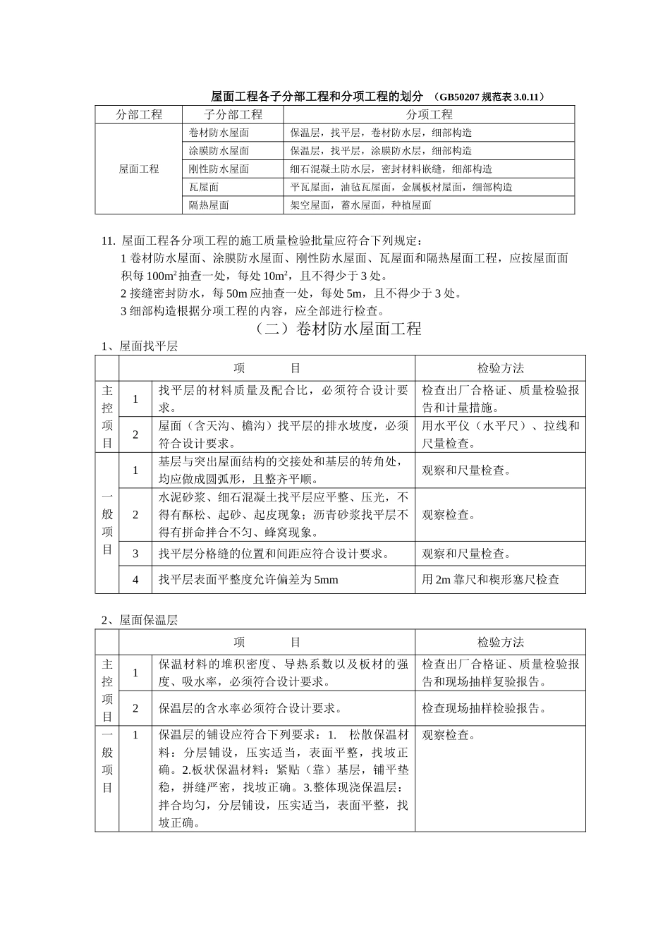 屋面工程施工质量监理实施细则_第2页