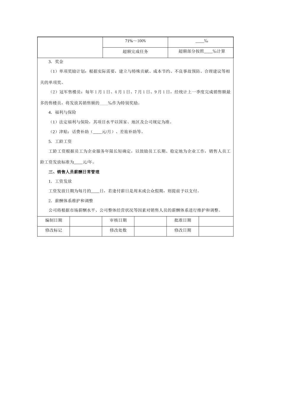 房产销售人员薪酬方案_第2页