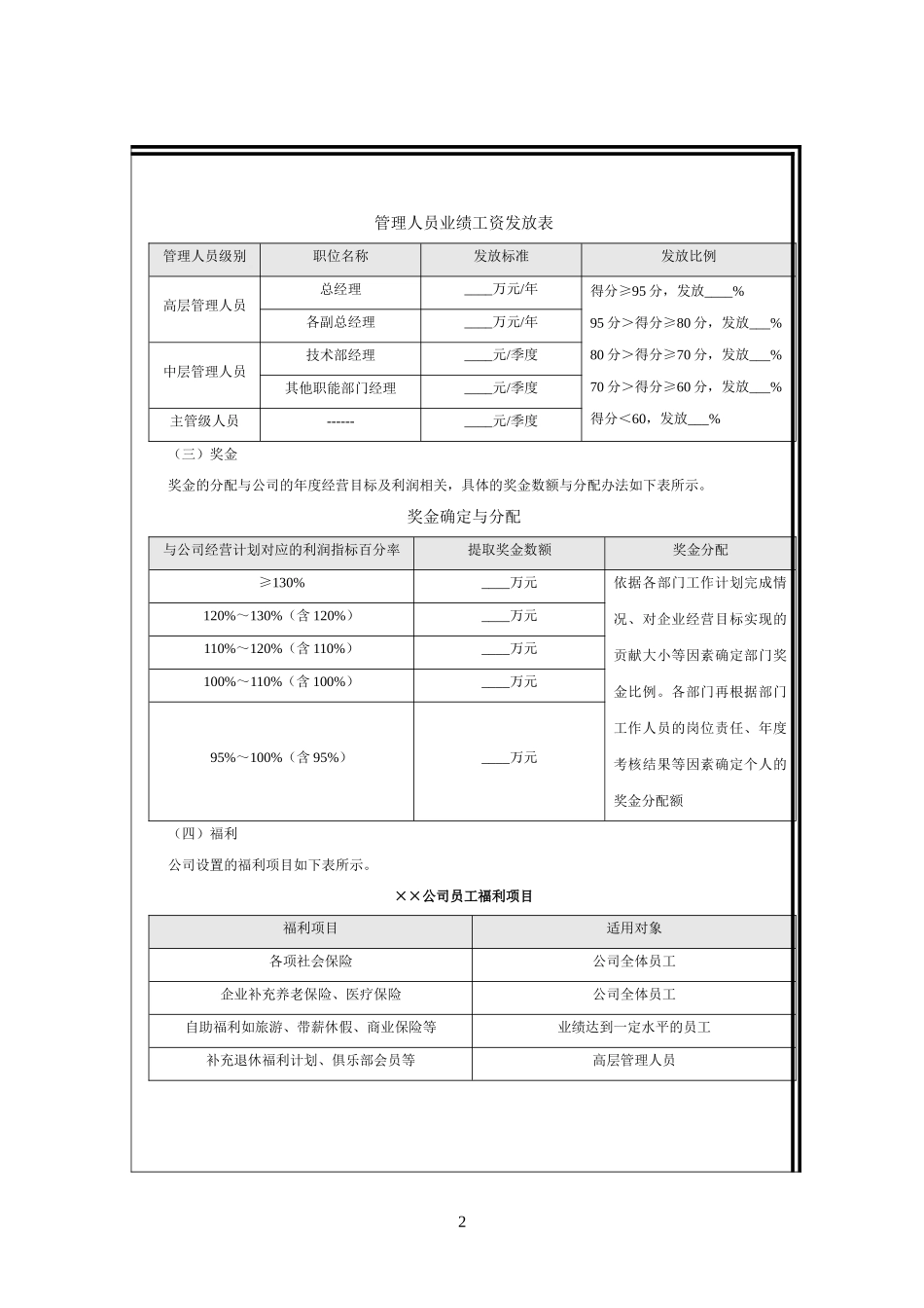 高科技企业薪酬体系设计方案_第2页