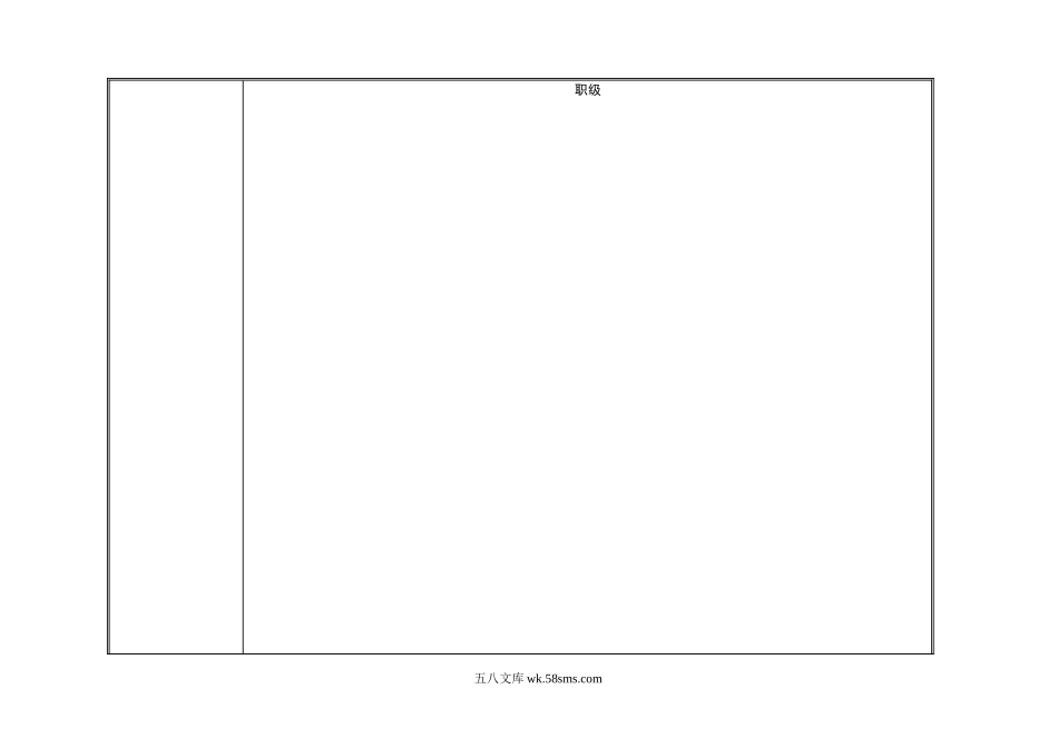 【表格】岗位职级与薪酬等级表_第1页