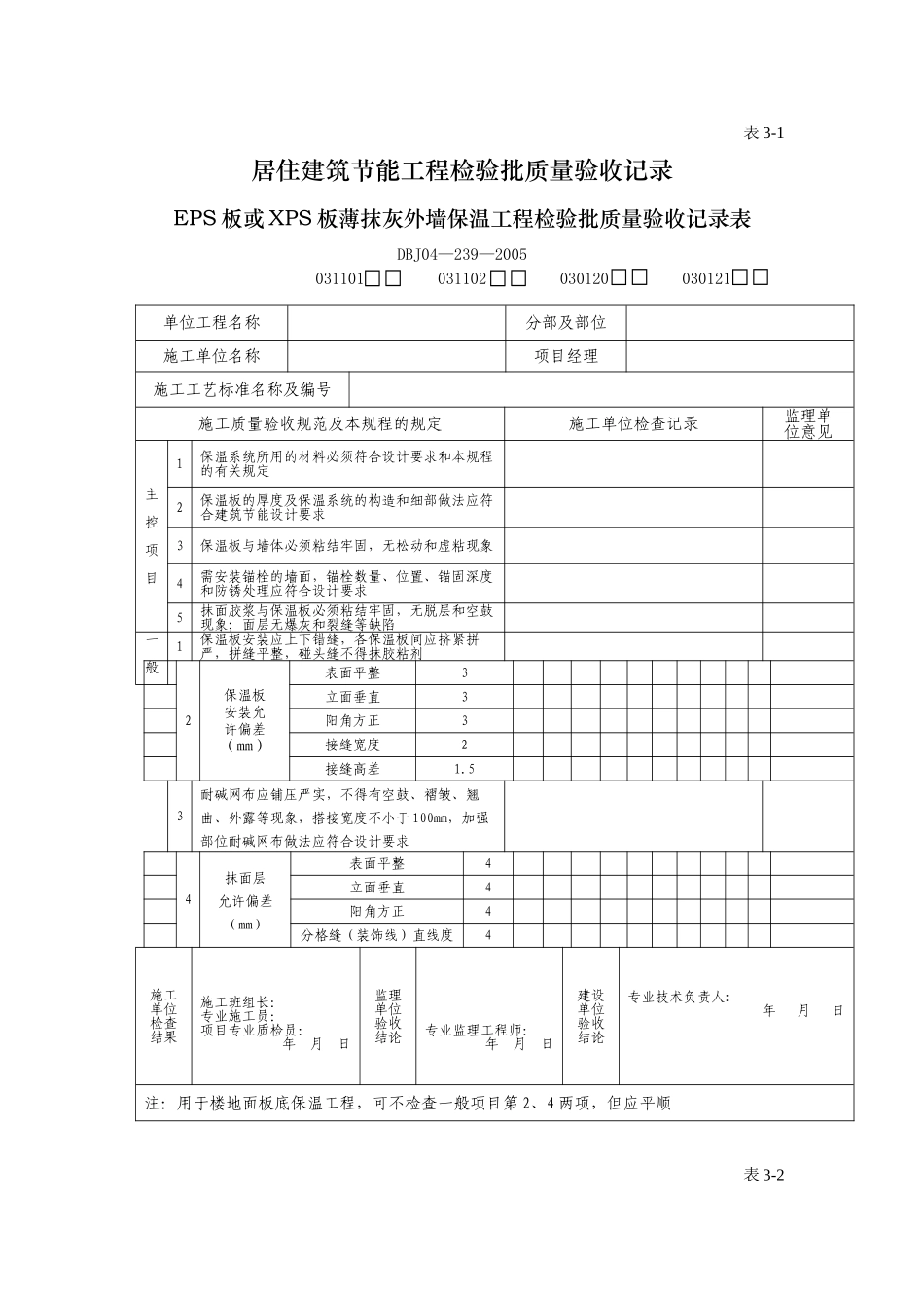 工程检验批质量验收记录表_第3页