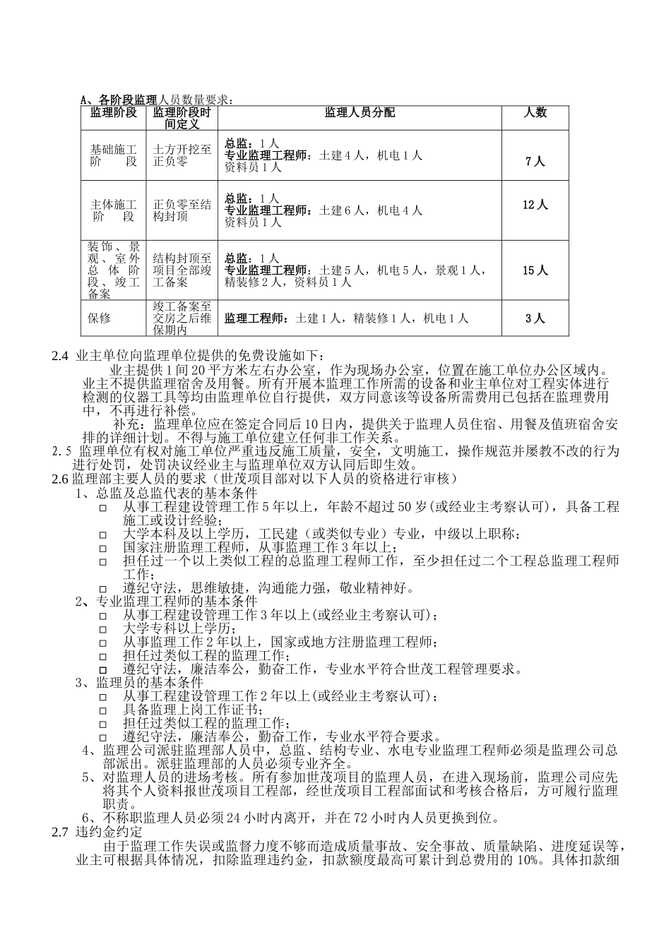 监理招标技术要求_第2页