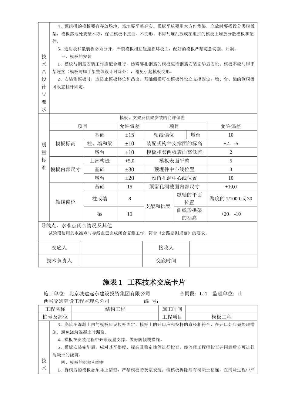 模板工程技术交底卡片_第2页